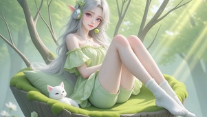 林中精灵高清4k