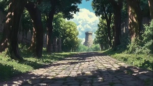 穿梭树林斑驳光影大道