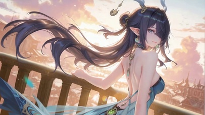 夕阳美背-菈乌玛