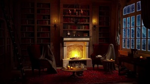 舒适温暖的书房