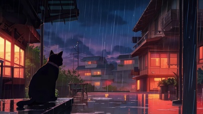 雨夜的孤独