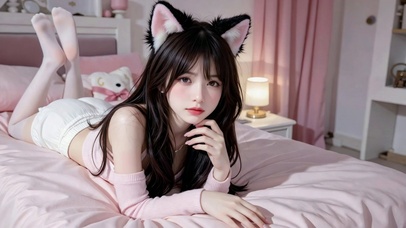 猫耳少女卧室
