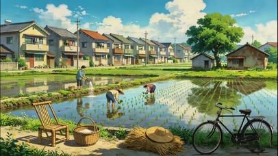 怀旧儿时田间农作