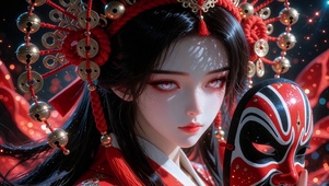 红妆美女壁纸