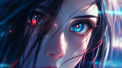 3D高清少女异瞳震撼