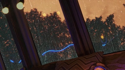 舒适助眠玻璃雨