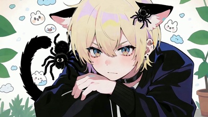 呆萌的蜘蛛和他高冷的主人