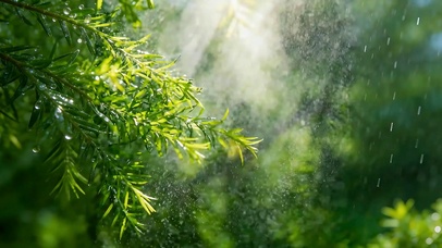 林间晴雨 护眼