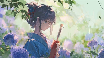 送伞女孩