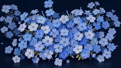 蓝花静夜开