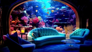 海底珊瑚鱼房间