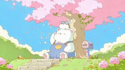 春天的软萌小熊治愈日常