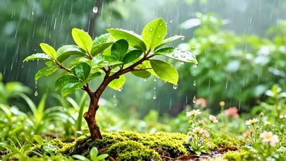 护眼治愈小雨4K