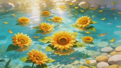 水面向日葵