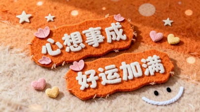 心想事成好运加满