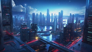 科技未来城市美景