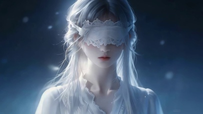 治愈梦幻蒙眼女孩
