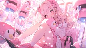 Pink Hair Cutie