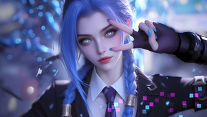 4K可爱学院少女金克斯