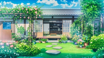 夏日庭院