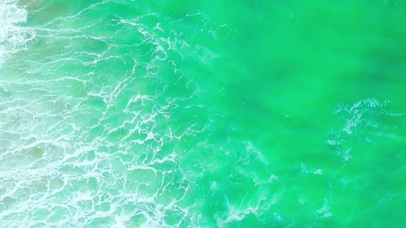 唯美碧绿海浪4K