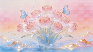 郁金浮澜蓝蝶栖香