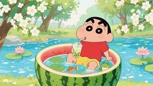 夏日西瓜小新