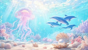 海底游鱼