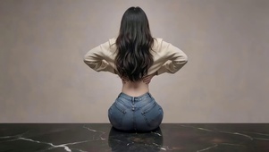 小蛮腰背影