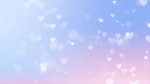 爱心飘着星点情人节壁纸