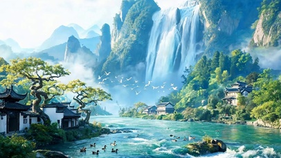 古风山水
