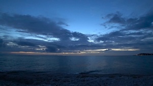 4K海边日落