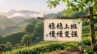 稳稳上班慢慢变强 治愈山野