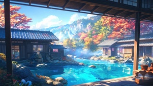 阳光古朴木屋温泉