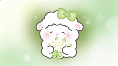 软萌治愈氛围春天的花插画壁纸