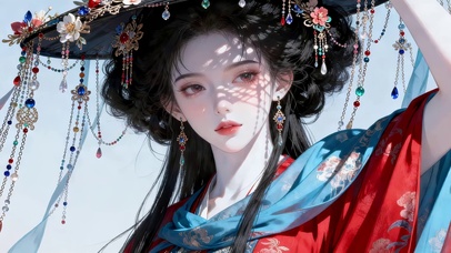 超美治愈古风女孩