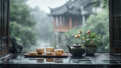 雨中清茶