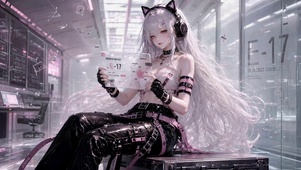 赛博猫耳少女