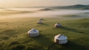 迷雾草原蒙古包