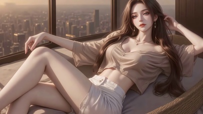 都市纯欲长腿气质女神