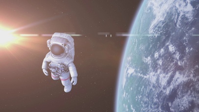 4K 高清太空失重宇航员