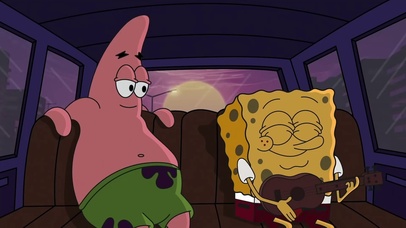 海绵宝宝派大星开车兜风