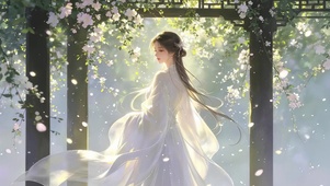 光影古风美女