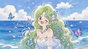 海边女孩