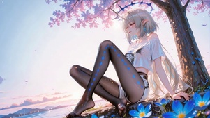 落日海边精灵卡提西娅
