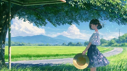 清新夏日