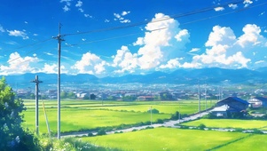 乡村蓝天