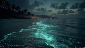 治愈大海晚风轻吹
