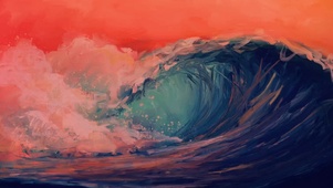 手绘潮汐