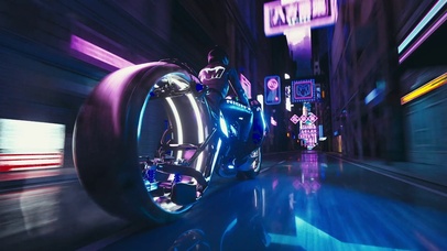 赛博朋克中国城骑行